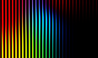 Colorful vertical gradient stripes with rainbow hues, smooth transition from blue to red, vibrant abstract background, modern digital art design.