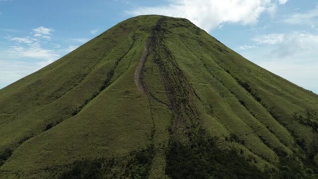 footage drone in the montain 