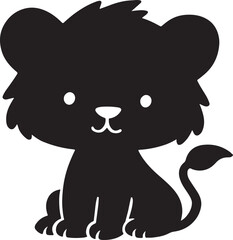 vector illustration of cartoon cat