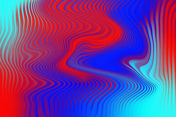 Abstract red and blue wavy lines background with a modern and vibrant design