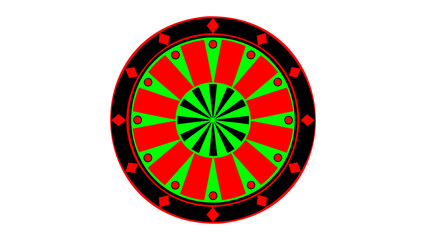 Colorful Dart Board Vector