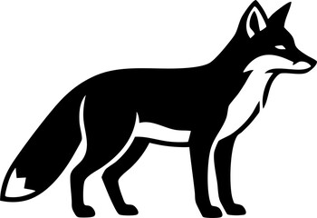 Obraz premium Minimalist Black and White Animal Icons Set – Cat, Dog, Lion, Tiger, Fox, Owl and More | Vector Logo Symbol Collection)