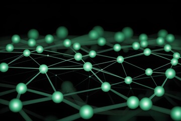 Network nodes connections Global network technology Dark background Abstract graphic design Vector illustration