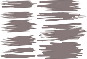 Colorful set of watercolor and grunge brush strokes vector illustration for paper art and design