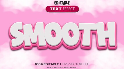 3d text effect smoothy theme