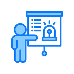 Training blue icon 