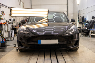 Hail Damage Repair Process on Vehicle Panel