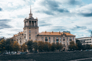 Vilnius City Center, Old Soviet Building, Lithuania