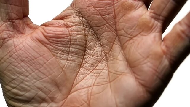 Close-up of a human hand showcasing intricate details