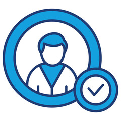 Profile Blue Icon