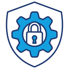 Privacy Settings Blue Icon