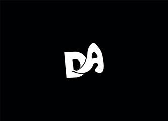 DA creative initial logo design and letter logo