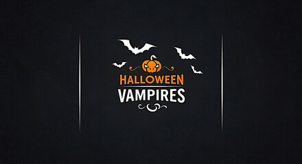 Spooky Halloween Vampires And Bats