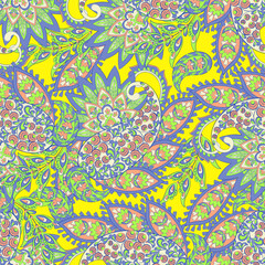 Paisley Seamless pattern fashion design. Vector pattern for textile design and fabrics.