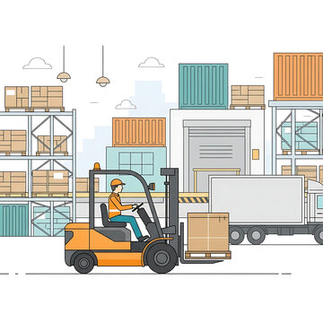 Industrial Warehouse Logistics and Shipping Distribution Center Analysis via Remote Sensing imagery