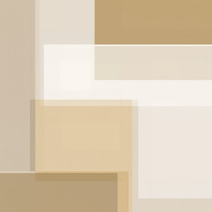 Fototapeta premium Beige Geometric Shapes Design