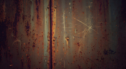 Rusty and Scratched Metal Texture with Rivets