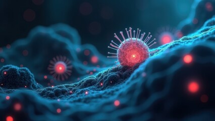 Abstract Visualization of Targeted Therapy Against Viral Infection