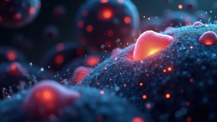 Detailed Close-Up of Targeted Therapy Molecules in Human Cells