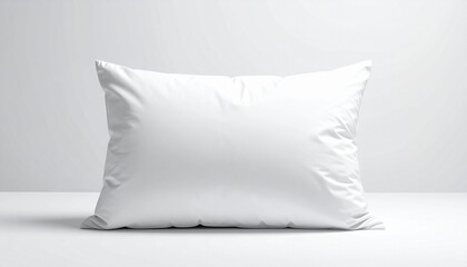 white pillow isolated on abackground