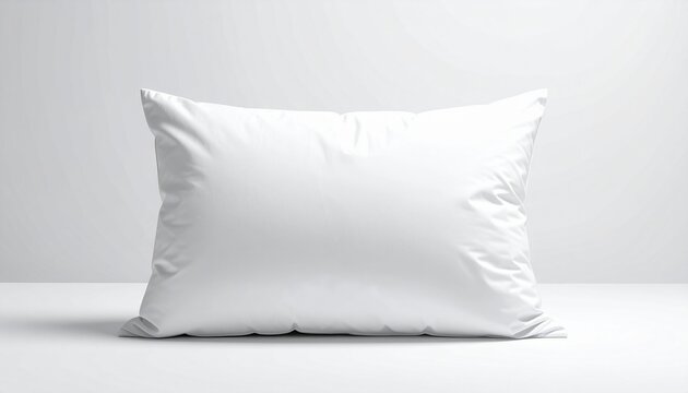 white pillow isolated on abackground