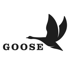 goose flat minimalist logo design