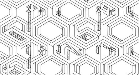 black and white seamless pattern 