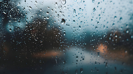 rain on window