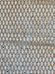 frame of a metal grill.