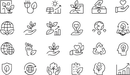 Environmental Sustainability and Eco-Friendly Icons