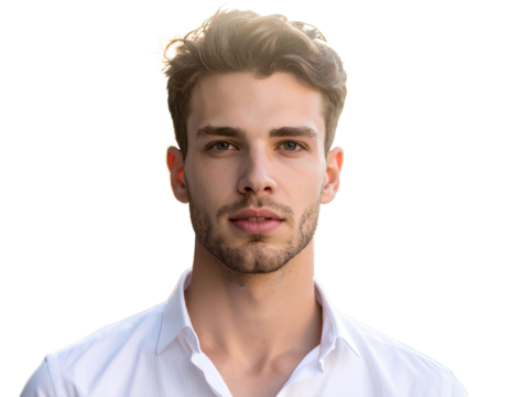 Firefly_portrait of a handsome young man