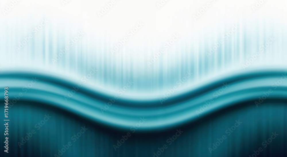 Canvas Prints abstract waves in shades of aqua: a fluid design with gradients appearing softly and harmoniously, r