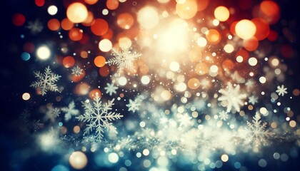 Glittering Christmas Ornaments with Red Baubles and Festive Snowflake Sparkle