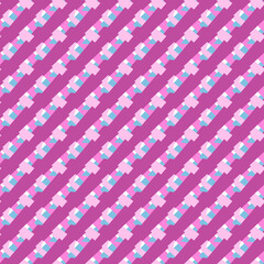 Abstract Geometric Pattern with Pink and Blue