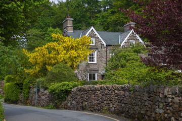 Cumbrian house, Grasmere, The Lake District, Cumbria, England