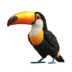 Naklejka premium toucan isolated on white background