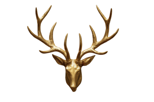 deer head isolated on white