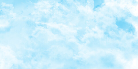 Natural sky beautiful blue and white texture background, the sun shines bright in the daytime in summer, Panorama of a blue sky with white clouds as a background, light blue sky and white clouds.