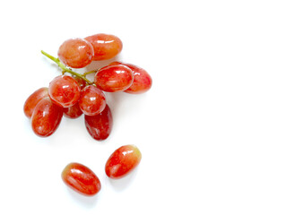 Fresh red seedless grapes