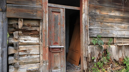old wooden door