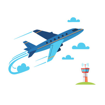 vector illustration of airplane