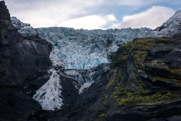 Views of the Eyjafjallajökull glacier volcano, Iceland