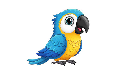 Niedlicher Papagei, transparenter Hintergrund, PNG