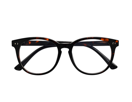 Firefly_Minimalist Pair of Glasses Top-Down View – Isolated on Transparent Background