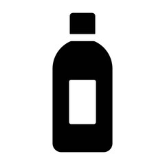 An illustration of a black icon of a beauty salon hairdressing services on a white background