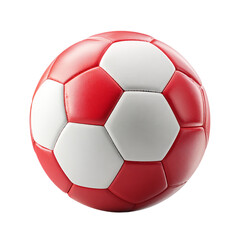 Fototapeta premium soccer red ball on transparent background