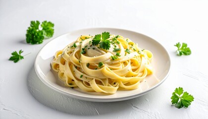 Creamy Fettuccine Alfredo Pasta Dish