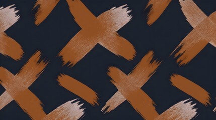 An abstract, minimalist background pattern featuring intersecting brush strokes in dark and warm orange tones, creating a contemporary, stylish geometric design.