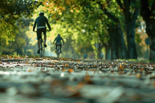 Man cycling with friends person transportation clothing.
