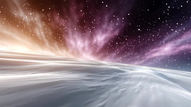 Abstract Graphic of Stellar Landscape in a Vast Universe Environment, High-Resolution Cinematic View